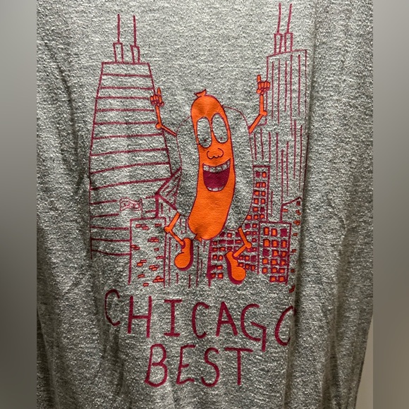American Apparel Heather Gray Track Shirt XL - Picture 1 of 3
